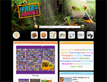 Tablet Screenshot of lespagesjuniors.com